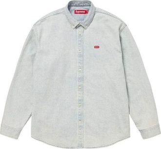 SUPREME SS26 Small Box Denim Shirt Light Indigo SUP-SS26-362-LND