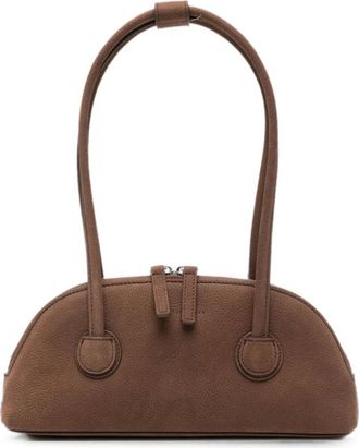 Marge Sherwood Tassen, Dames, Bruin, ONE Size, Leer, Soft Boston Bag