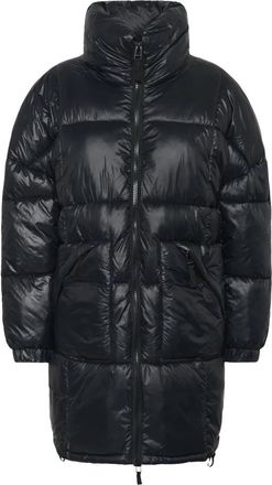 Saint Tropez Florine Parka - Dames - Parka Jassen - Zwart - 2XL - Leer - Jassen