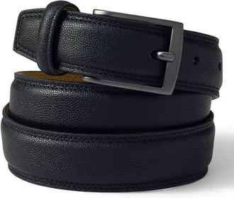 Lands End Glove Leather Belt in Black Pebble at Nordstrom, Size 40