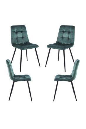 Regalos Miguel Regalos Miguel - Packs Sillas Comedor - Pack 4 Sillas Stuhl Terciopelo - Verde