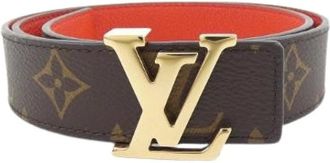 Louis Vuitton Pre-owned Belts, male, Brown, Size: ONE SIZE Pre-owned Leather Belt M0322