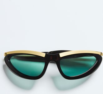 Bottega Veneta Occhiali Da Sole Cat-eye Prisma - Bottega Veneta