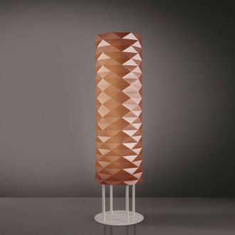 Linea Zero L&aacute;mpara Pie Mt Base Cobre En Metal Cm. 27x155h