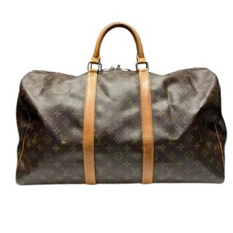 Louis Vuitton Pre-owned Weekend Bags, unisex, Brown, Size: ONE SIZE Pre-owned Keepall Boston Bag