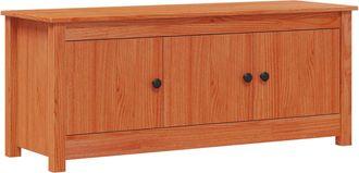 vidaXL Armario Zapatero Marr&oacute;n Cera 110 X 38 X 45,5 Cm Pino Macizo Vidaxl