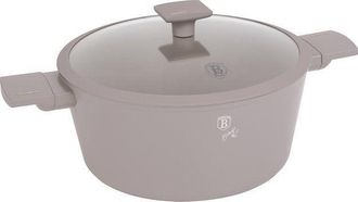 Berlinger Haus Olla De Titanio Con Tapa De 28 Cm, Berlinger Haus Bh-8102, Color Topo