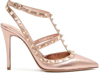 Valentino Garavani Pink Ros Rockstud Heels