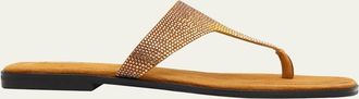 Nodaleto Bulla Nova Embellished Suede Thong Sandals