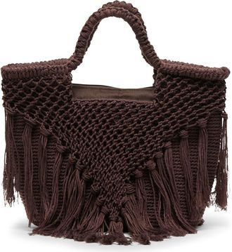 Dolce Vita Birch Crochet Handbag in Chocolate at Nordstrom