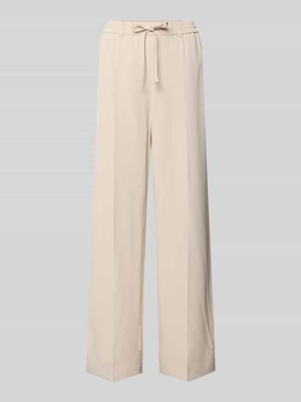 someday Someday Wide Leg Pants mit elastischem Bund Modell Cevil ease in Sand, Gr&ouml;&szlig;e 34