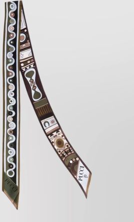 Pucci silk twill bandeau foulard abstract pattern