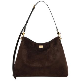 Dolce & Gabbana Dark Brown Vittoria Large Shoulder Bag