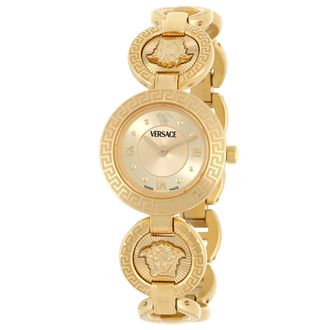 Versace Greca Jewel Quartz Gold Dial Ladies Watch VEWCA0524