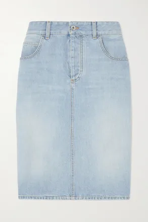 Bottega Veneta Gonna In Denim - Blu