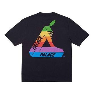 Palace Jobsworth T-Shirt Creative Apple Printing Short Sleeve Unisex Black P16TS048