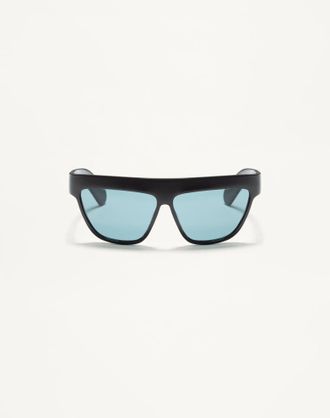Valentino Geometric Acetate Eyewear unisex BLACK/GREEN 62