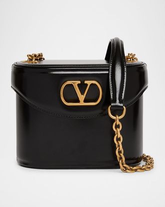 Valentino Garavani Vain Vanity Bucket Leather Crossbody Bag