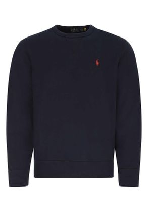 Polo Ralph Lauren Dark Blue Cotton Blend Sweatshirt