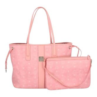 MCM Pre-owned Tote Bags, female, Pink, Size: ONE SIZE Pre-owned Reversible Shopper LIZ
