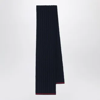 Gucci Sciarpa blu navy in lana