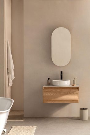 Sklum Sklum - Conjunto De Mueble De Ba&ntilde;o En Madera De Fresno Tedrik