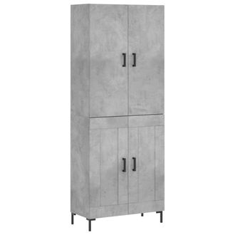 Berkfield Home Highboard Concrete Grey 69.5x34x180 cm Engineered Wood