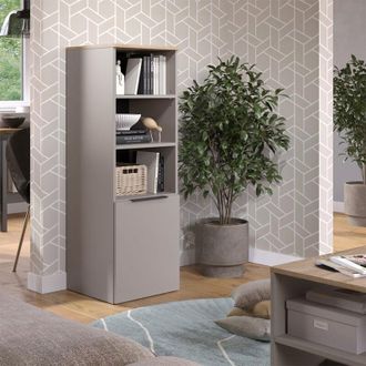 Vicco Armadio universale Wido, Grigio, 40.2 x 120 cm con una porta, Vicco