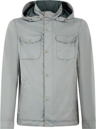 Moorer Neutrale grijze elegante en functionele jas - Heren - Zomerjassen - Grijs - M - Polyester - Jassen