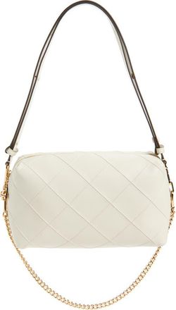 Tory Burch Large Fleming Leather Crossbody in Light Cream at Nordstrom