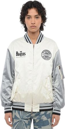Stella McCartney White Graphic Band Collar Jacket