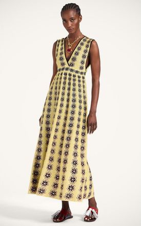 La DoubleJ Caper Dress in Multicolor Pink/yellow/Black at Nordstrom, Size X-Small