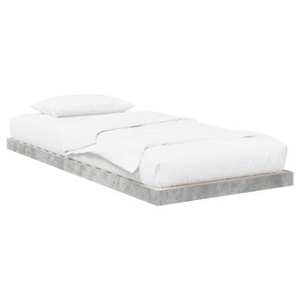 vidaXL Struttura Letto A Terra Grigio Cemento 100 X 200 Cm Vidaxl