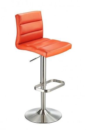 Netfurniture Swank Adjustable Bar Stool in Orange