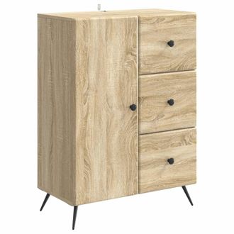 vidaXL Aparador Roble Sonoma 66 X 34,5 X 90 Cm Madera De Ingenier&iacute;a Vidaxl