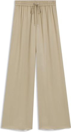 BOSS Extra-long relaxed-fit trousers in satin