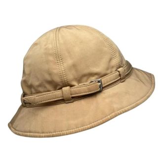 Bottega Veneta Vintage Accessories, unisex, Brown, ONE SIZE, Pre-owned Cotton Hat
