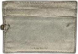 Miu Miu Pre-owned Vintage Card Holder - Dames - Vintage Accessoires - Grijs - ONE Size - Leer - Vintage