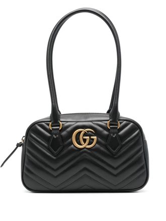 Gucci GG Marmont kleine schoudertas - Zwart