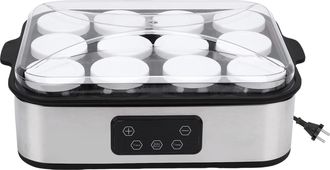 OEM Yogurtera El&eacute;ctrica Autom&aacute;tica Con Temporizador De 0 A 48 Horas, Control De Temperatura Constante Y 12 Tarros De 180 Ml. Enchufe Europeo De 220 V