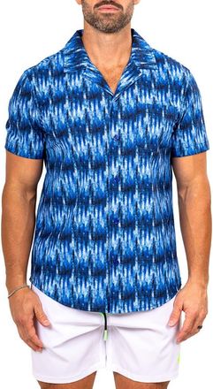 Maceoo Marthy Blue Camp Shirt at Nordstrom, Size 5