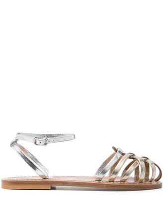 K.Jacques K. Jacques Cyrenia Two-Tone Metallic Sandals Shoes