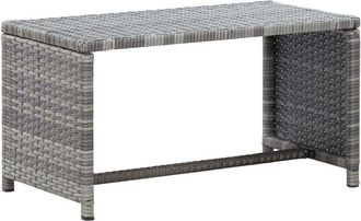 vidaXL Tavolino da Caff&egrave; Antracite 70x40x38 cm in Polyrattan
