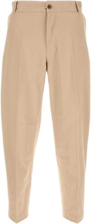 Maison Kitsun&eacute; Katoenen Beige Broek - Heren - Chinos - Beige - S - Katoen - Broeken