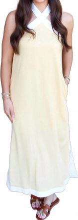 Entro Sorrento Maxi Dress In Buttercream Yellow