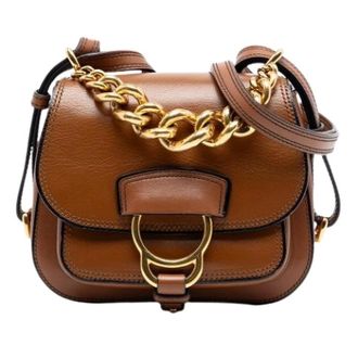 Miu Miu Pre-owned Cross Body Bags, female, Brown, Size: ONE SIZE Pre-owned The Madras Dahlia