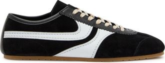 Dries Van Noten Panelled Leather and Suede Sneakers - Black And White - 45 (IT45 / UK11)