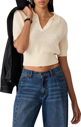 Steve Madden Lark Open Stitch Sweater in Cream at Nordstrom, Size X-Small