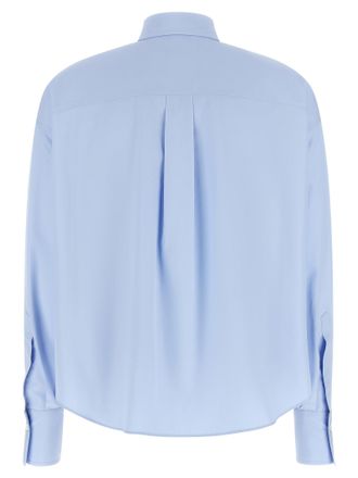Brunello Cucinelli Womens Blue Cotton Blouse