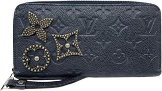 Louis Vuitton Pre-owned Monogram Empreinte Lange Portemonnee - Dames - Vintage Accessoires - Zwart - ONE Size - Leer - Vintage